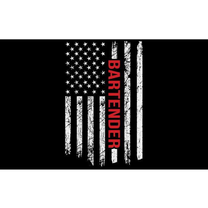 American Flag Bartender Fathers Day Bumper Sticker