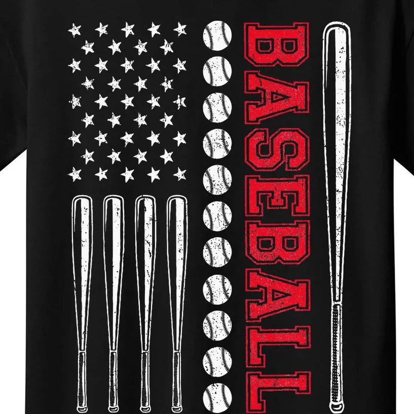 American Flag Baseball Team Gift For Men Women Kids T-Shirt