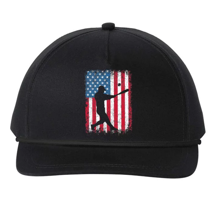 American Flag Baseball Team Gift Snapback Five-Panel Rope Hat