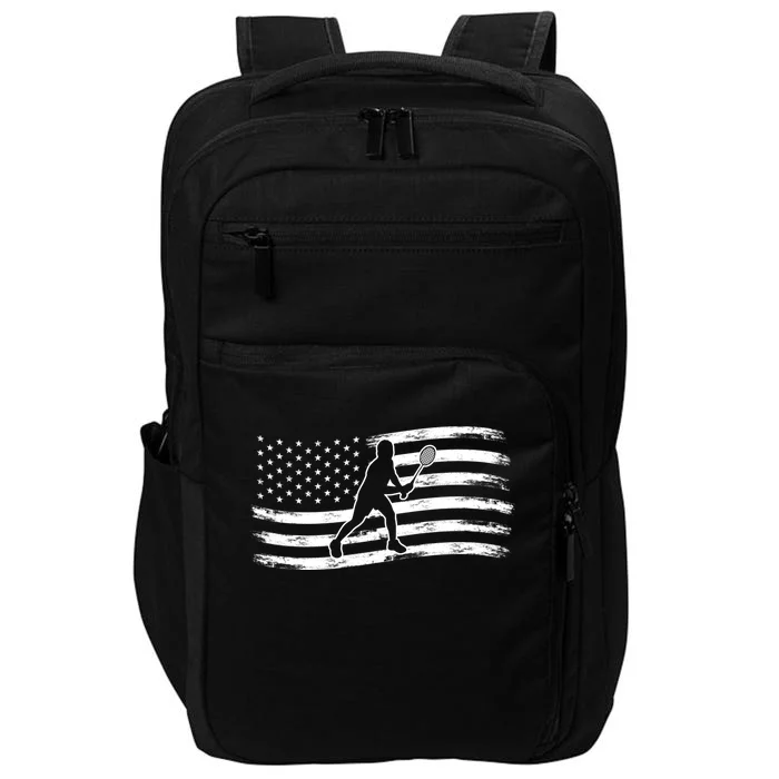 American Flag Badminton Gift Impact Tech Backpack