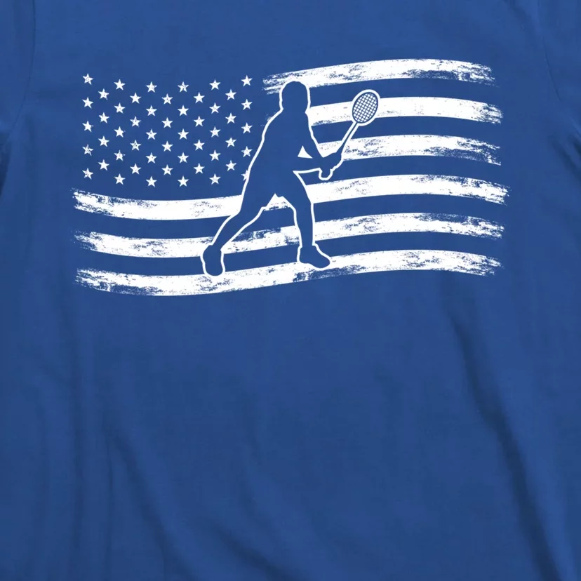 American Flag Badminton Gift T-Shirt