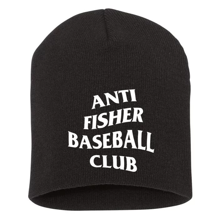 Anti Fisher Baseball Club Short Acrylic Beanie