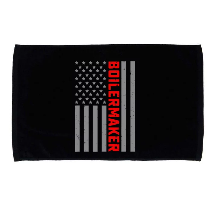 American Flag Boilermaker US Flag Vintage Tee For Dad Microfiber Hand Towel