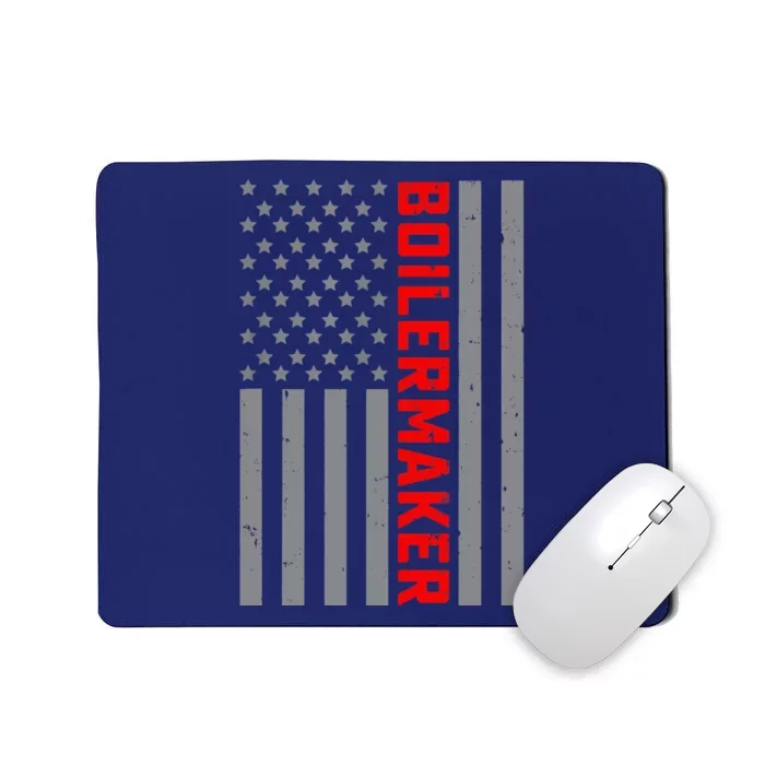 American Flag Boilermaker US Flag Vintage Tee For Dad Mousepad