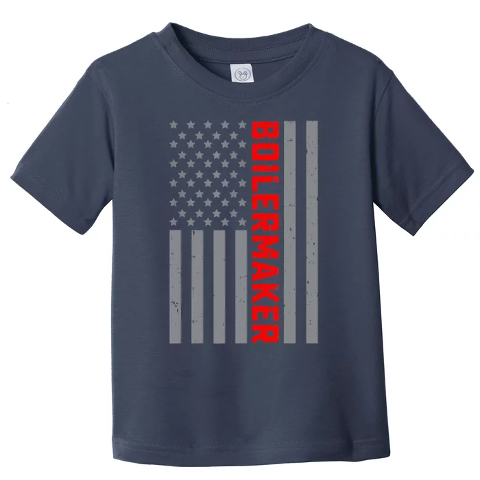 American Flag Boilermaker US Flag Vintage Tee For Dad Toddler T-Shirt