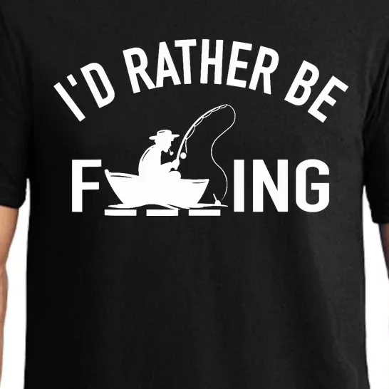 Angler Fishing Boat Fish Fisherman - I'd Rather be Fishing Pajama Set