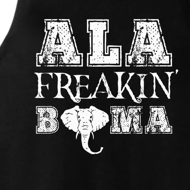 Ala Freakin Bama Alabama Ladies Tri-Blend Wicking Tank