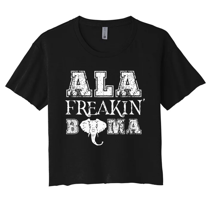 Ala Freakin Bama Alabama Women's Crop Top Tee