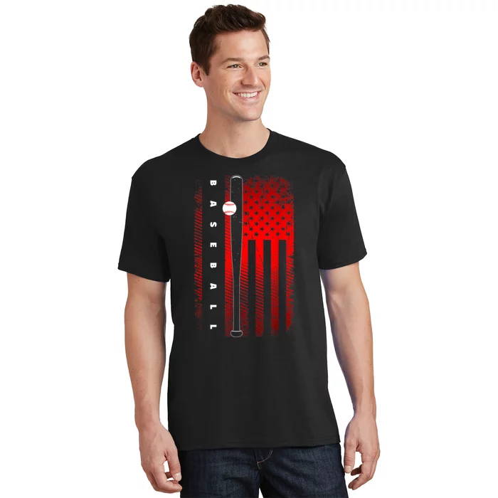 American Flag Baseball Apparel Baseball T-Shirt