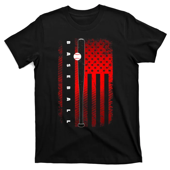 American Flag Baseball Apparel Baseball T-Shirt