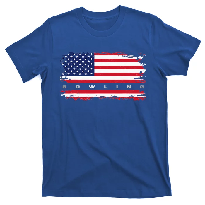 American Flag Bowling Apparel Bowling T-Shirt