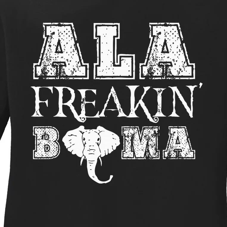 Ala Freakin Bama Alabama Ladies Long Sleeve Shirt