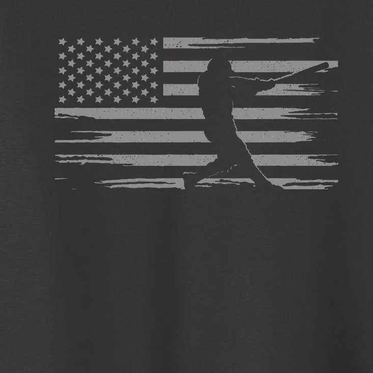 American Flag Baseball Apparel Baseball Toddler T-Shirt