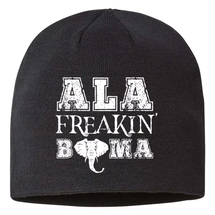 Ala Freakin Bama Funny Retro Alabama Gift 8 1/2in Sustainable Knit Beanie