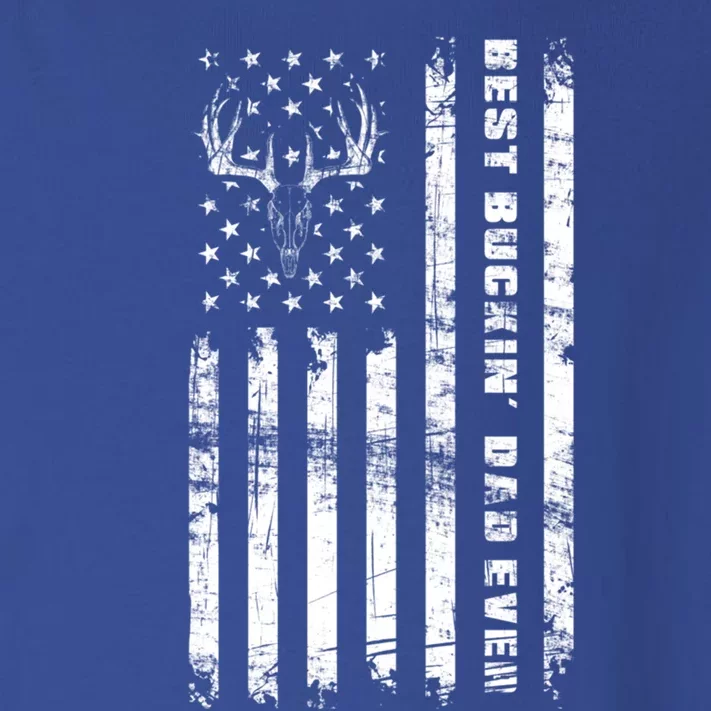 American Flag Best Buckin Dad Ever Gift Deer Hunter Gift Toddler Long Sleeve Shirt