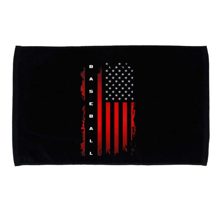 American Flag Baseball Apparel Baseball Microfiber Hand Towel