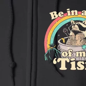 Autism Funny Be In Awe Of My Tism Meme Autistic Raccoon Full Zip Hoodie