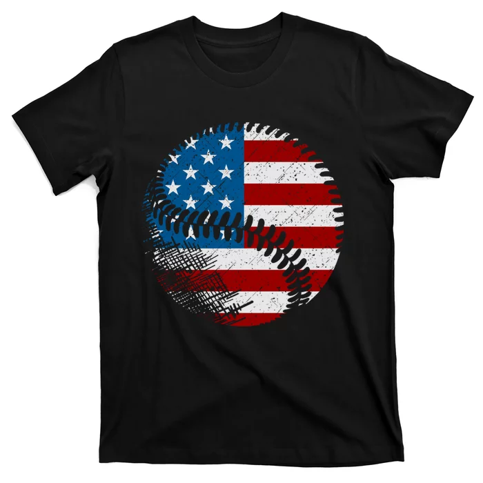 American Flag Baseball Baseball T-Shirt