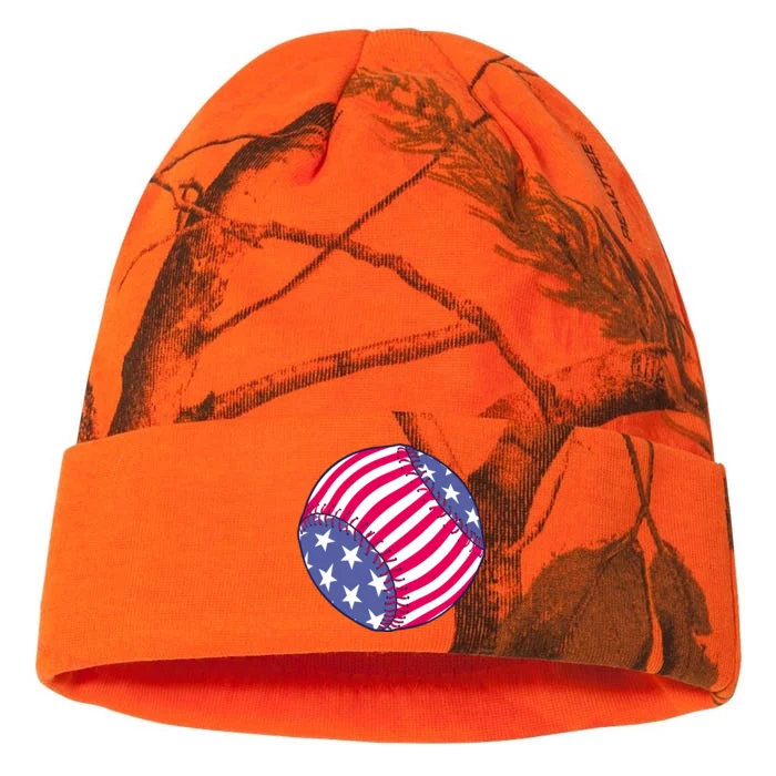 American Flag Baseball Lover Kati - 12in Camo Beanie