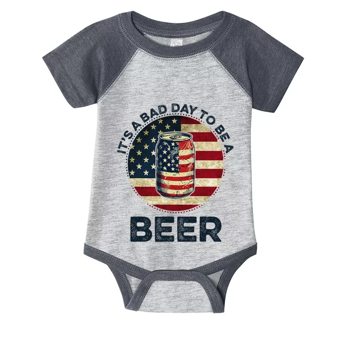 American Flag Beer Glass Its A Bad Day To Be A Bee.R Vintage Infant Baby Jersey Bodysuit