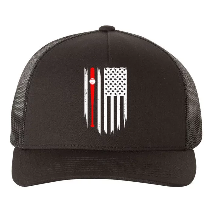 American Flag Baseball Apparel Baseball Yupoong Adult 5-Panel Trucker Hat