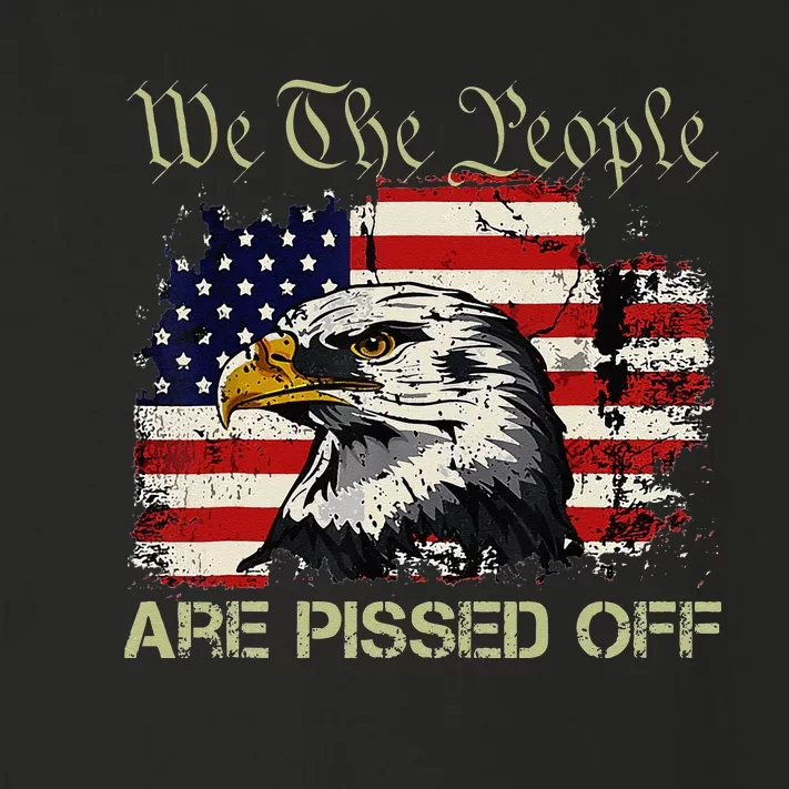 American Flag Bald Eagle We The People Are Pissed Off Toddler Long Sleeve Shirt