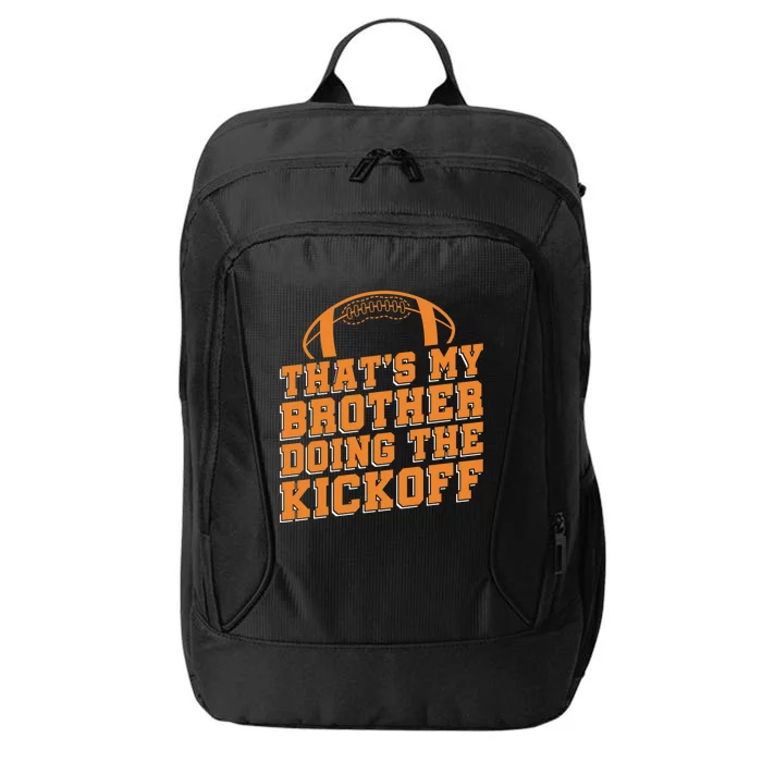 American Football Bro Player Footballer Football Sister Meaningful Gift City Backpack