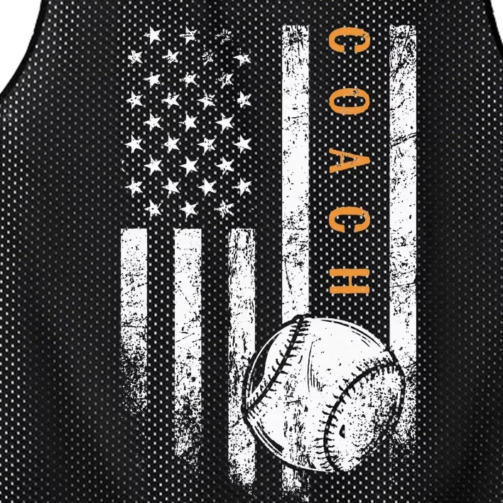 American Flag Baseball Trainer Coaching Baseball Coach Mesh Reversible Basketball Jersey Tank