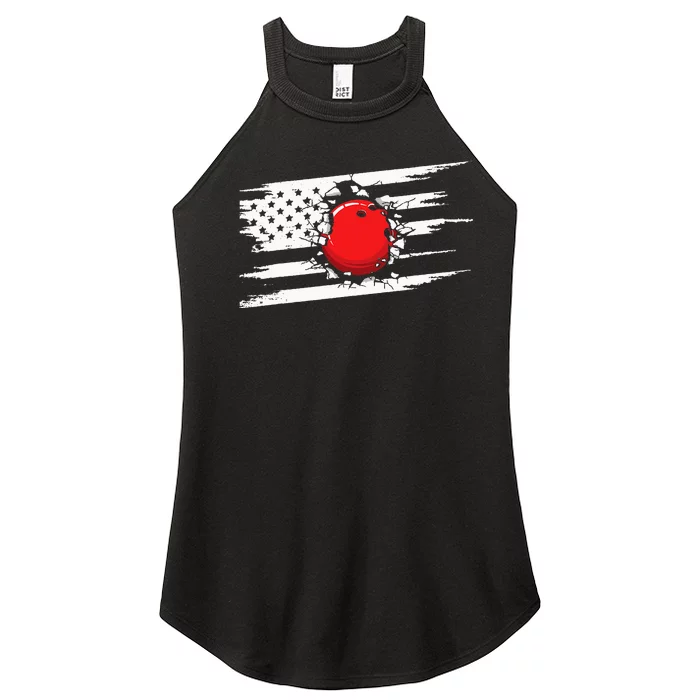 American Flag Bowling  Bowling Women’s Perfect Tri Rocker Tank