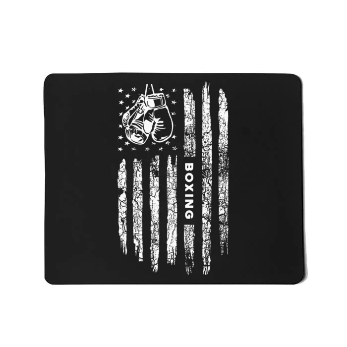 American Flag Boxing Distressed Boxer Vintage Boxing Mousepad