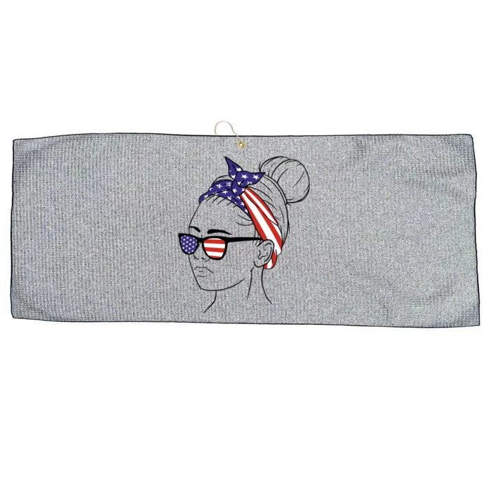 American Flag Bandana Gift Large Microfiber Waffle Golf Towel