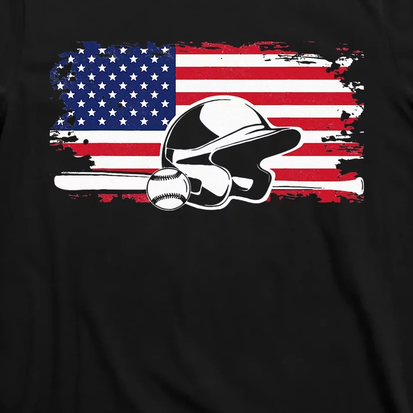 American Flag Baseball Clothing Baseball T-Shirt