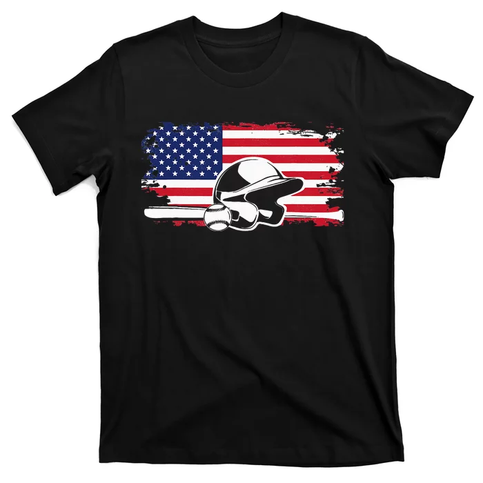 American Flag Baseball Clothing Baseball T-Shirt