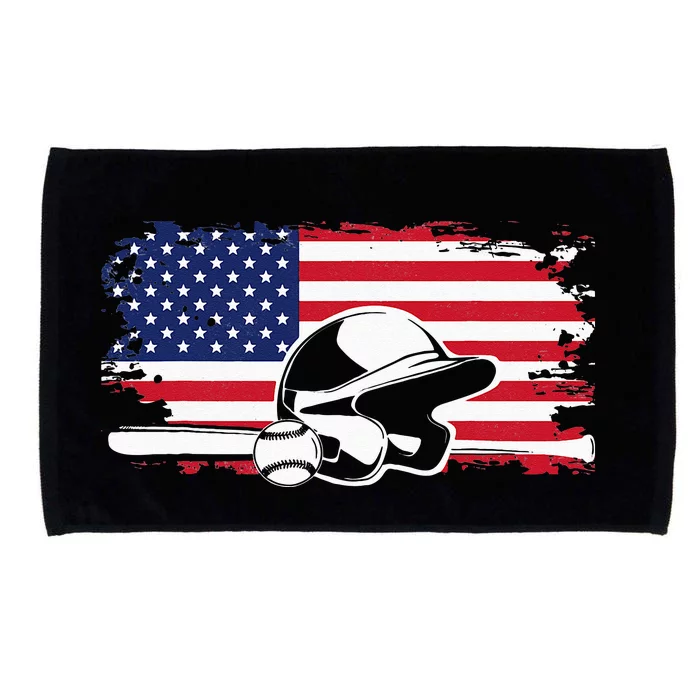 American Flag Baseball Clothing Baseball Microfiber Hand Towel