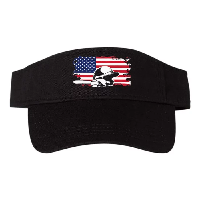 American Flag Baseball Clothing Baseball Valucap Bio-Washed Visor