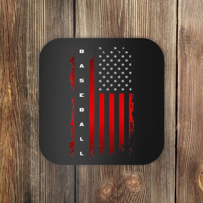 American Flag Baseball Apparel Baseball Coaster