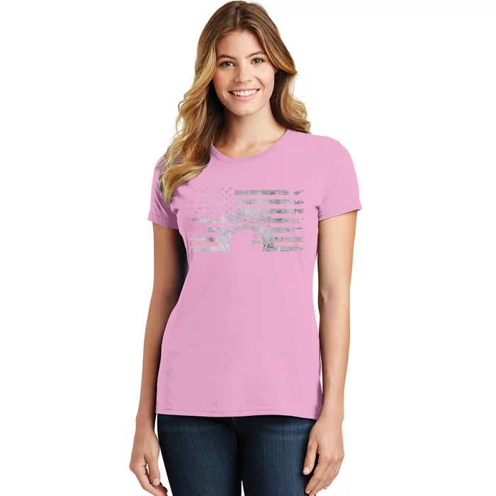 American Flag Bowling A Cool Bowling Gift Women's T-Shirt