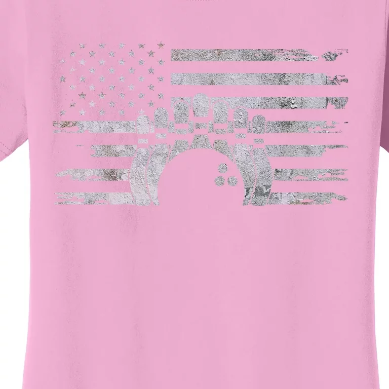 American Flag Bowling A Cool Bowling Gift Women's T-Shirt