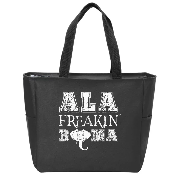 Ala Freakin Bama Alabama Zip Tote Bag