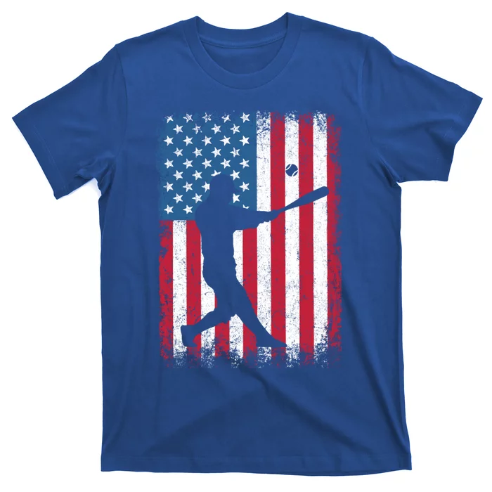 American Flag Baseball Team Gift Gift T-Shirt