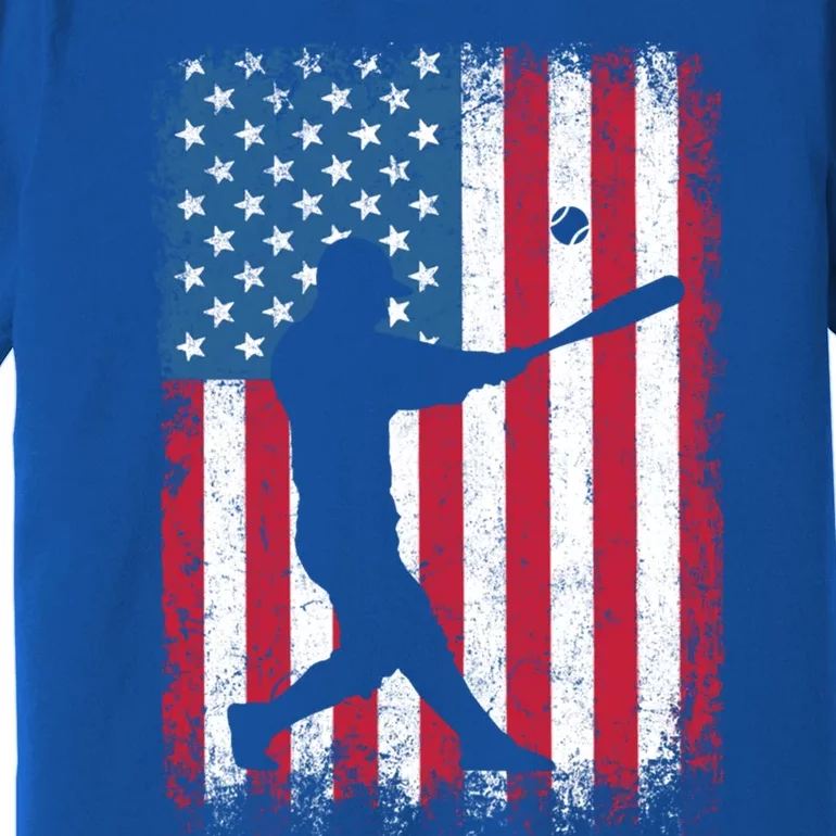 American Flag Baseball Team Gift Gift Premium T-Shirt