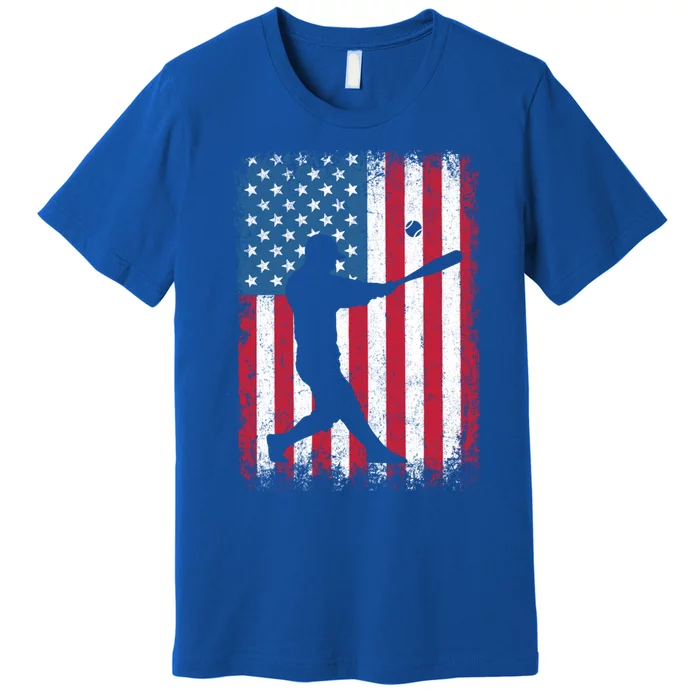 American Flag Baseball Team Gift Gift Premium T-Shirt