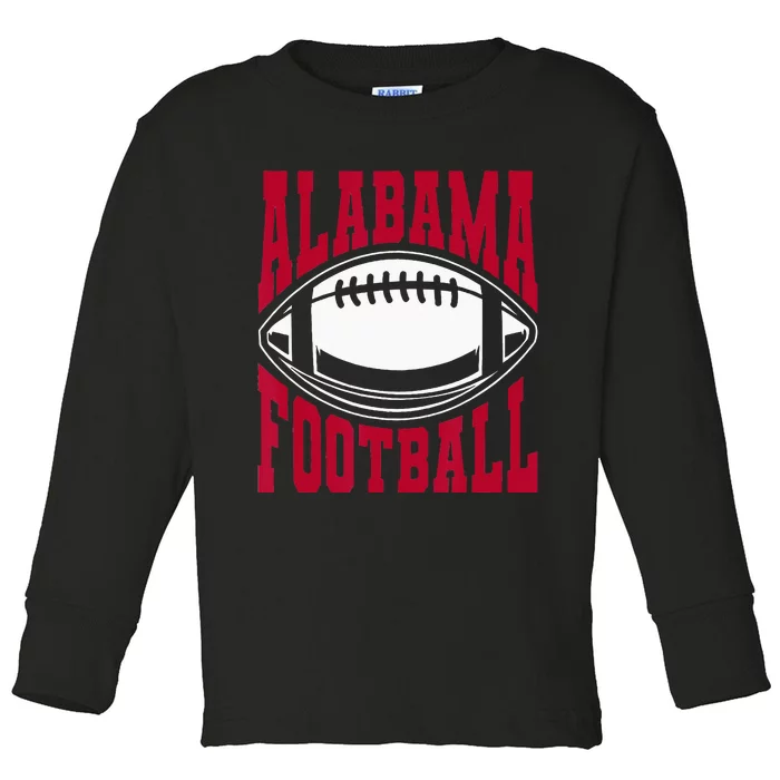 Alabama Football Bama Alabama Love Home State Toddler Long Sleeve Shirt