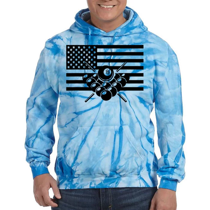 American Flag Billiards Billiards Tie Dye Hoodie