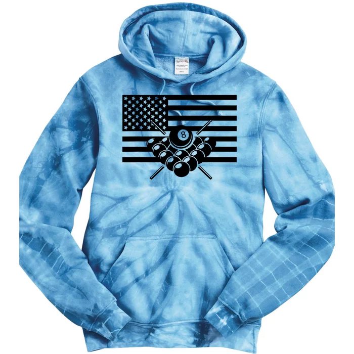 American Flag Billiards Billiards Tie Dye Hoodie