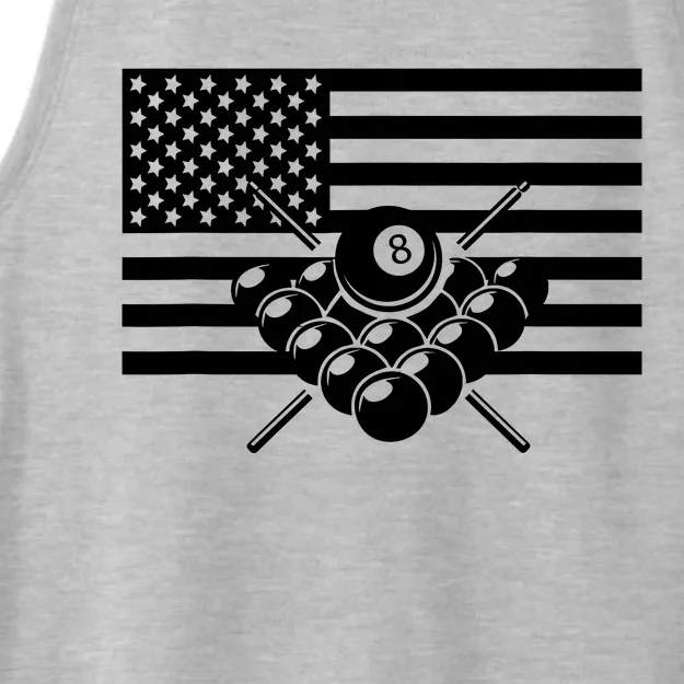 American Flag Billiards Billiards Ladies Tri-Blend Wicking Tank