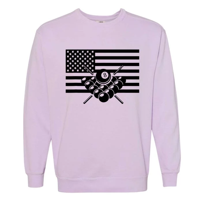 American Flag Billiards Billiards Garment-Dyed Sweatshirt