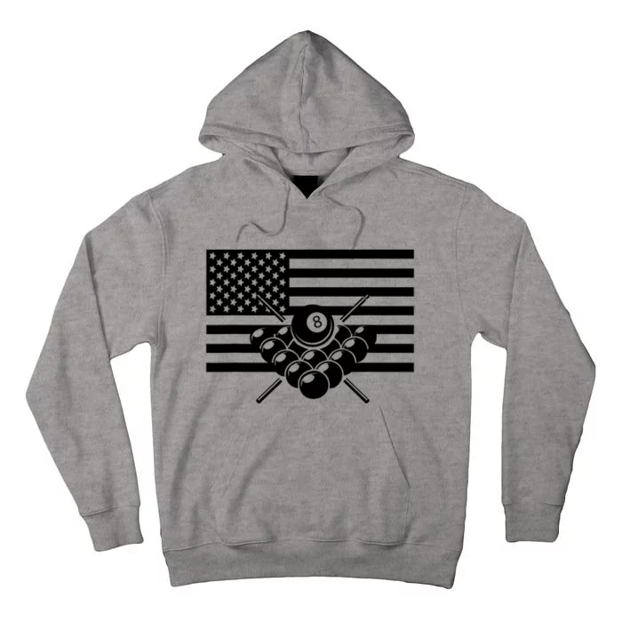 American Flag Billiards Billiards Tall Hoodie