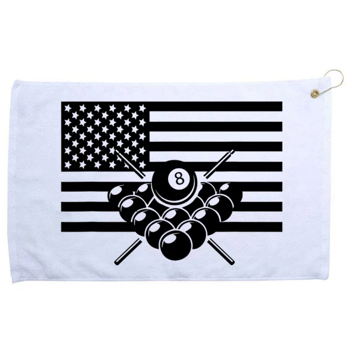 American Flag Billiards Billiards Grommeted Golf Towel