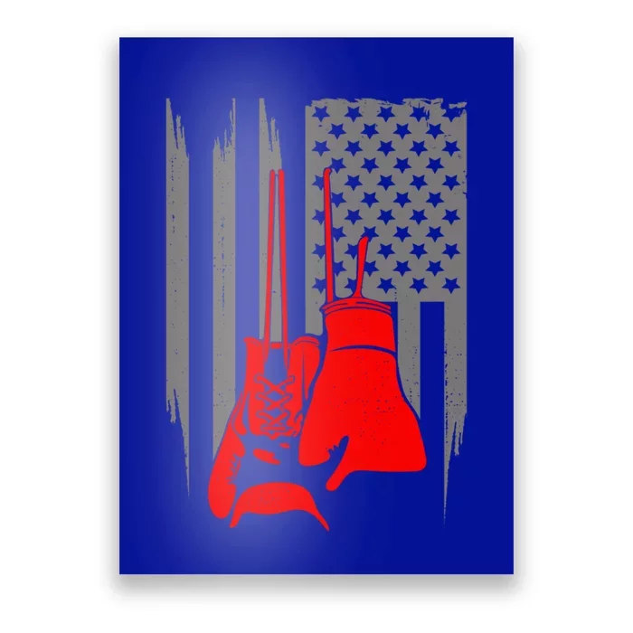 American Flag Boxing Boxer Boxing Meaningful Gift Poster